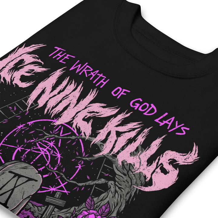 Ice Nine Kills Purple Wrath Jumbo Print Sweatshirt - HYPER iCONiC.