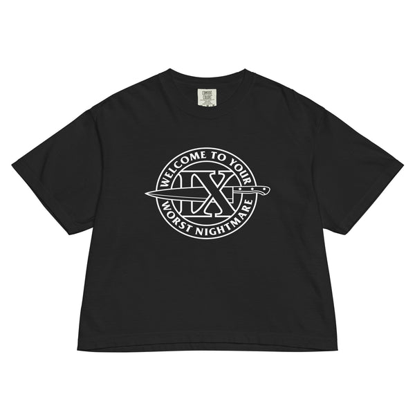 Ice Nine Kills Worst Nightmare Mineral Wash Womens Crop Top - HYPER iCONiC.