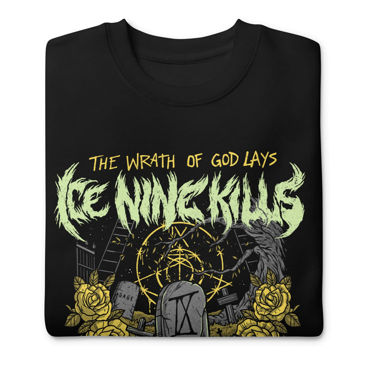 Ice Nine Kills Yellow Wrath Jumbo Print Sweatshirt - HYPER iCONiC.