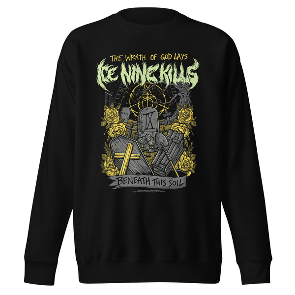 Ice Nine Kills Yellow Wrath Jumbo Print Sweatshirt - HYPER iCONiC.