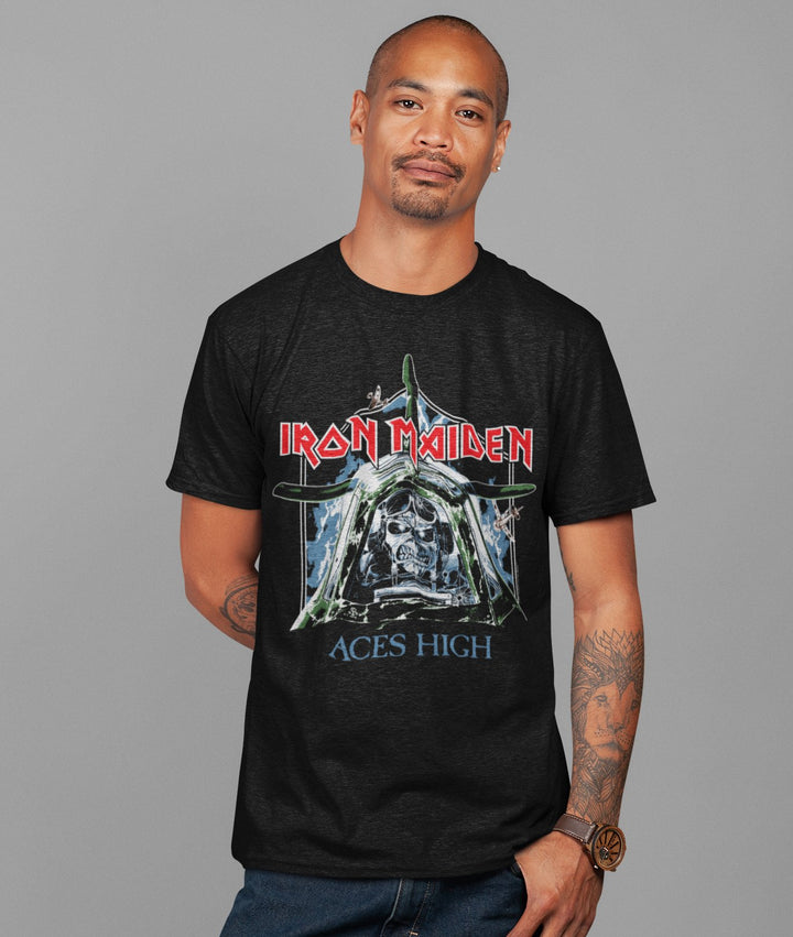 Iron Maiden - Aces High Jumbo Print T-Shirt - HYPER iCONiC.