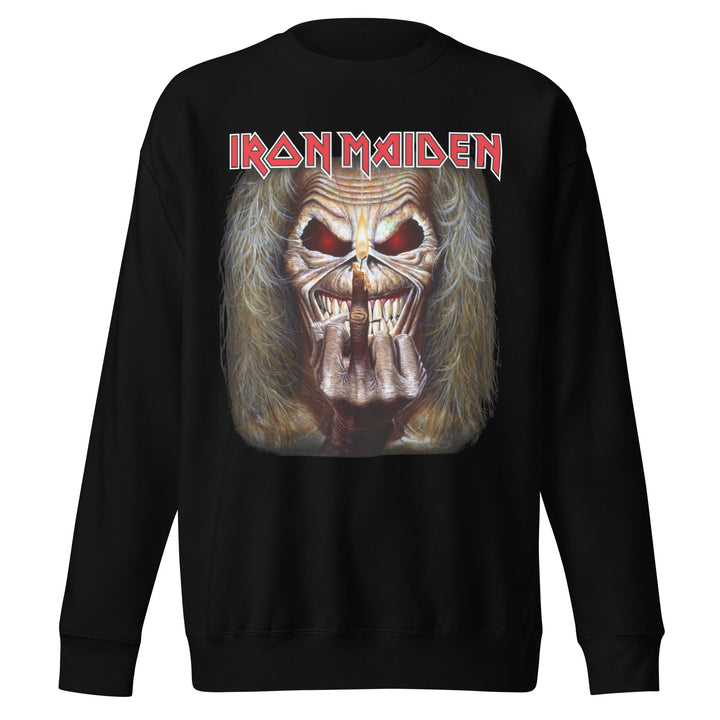 Iron Maiden Candle Finger Jumbo Print Sweatshirt - HYPER iCONiC.