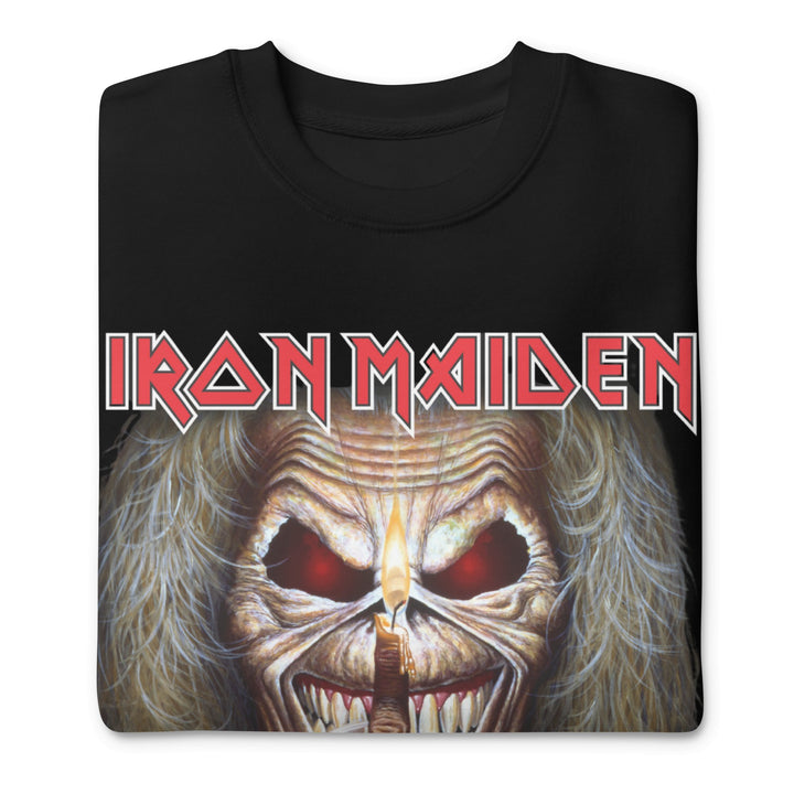 Iron Maiden Candle Finger Jumbo Print Sweatshirt - HYPER iCONiC.