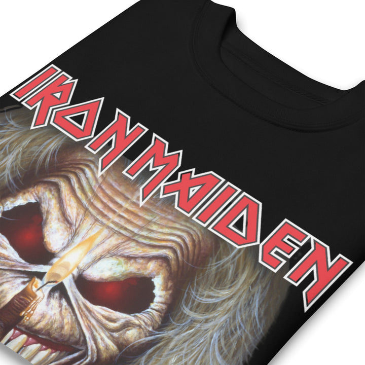 Iron Maiden Candle Finger Jumbo Print Sweatshirt - HYPER iCONiC.