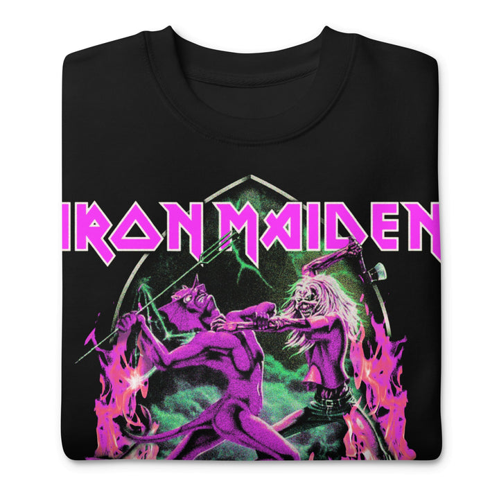 Iron Maiden Devil's Fight Jumbo Print Sweatshirt - HYPER iCONiC.