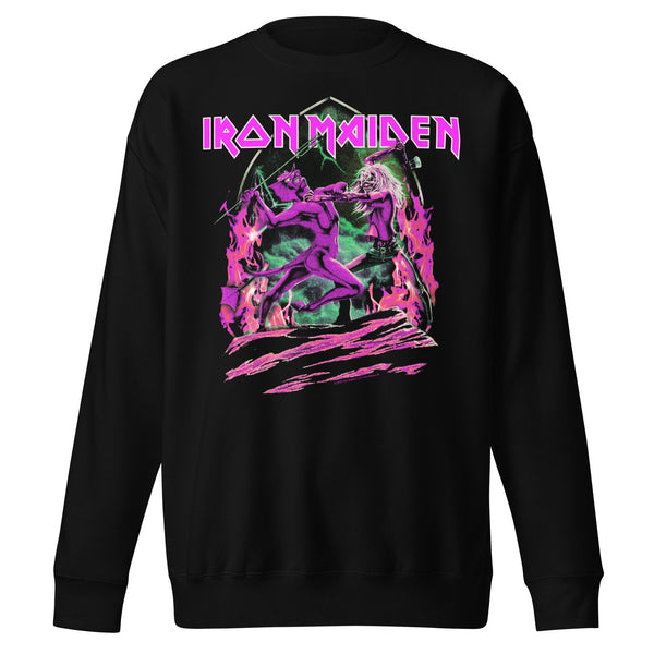 Iron Maiden Devil's Fight Jumbo Print Sweatshirt - HYPER iCONiC.