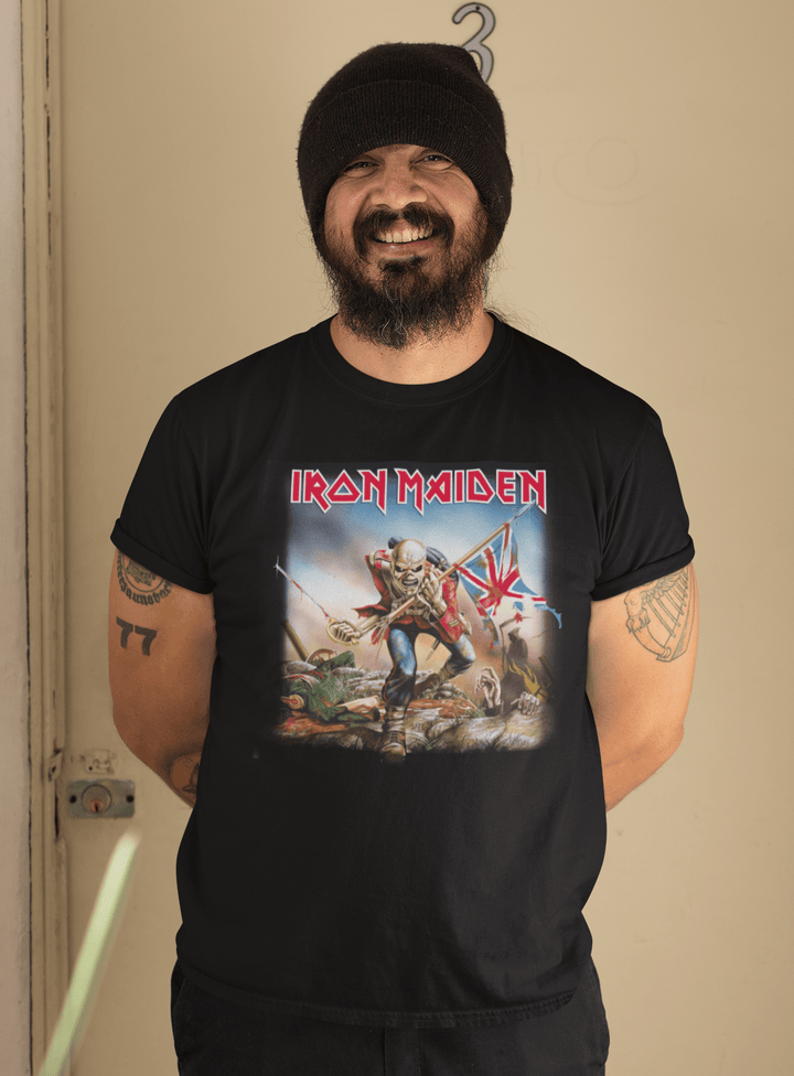 Iron Maiden - Flag T-Shirt - HYPER iCONiC.