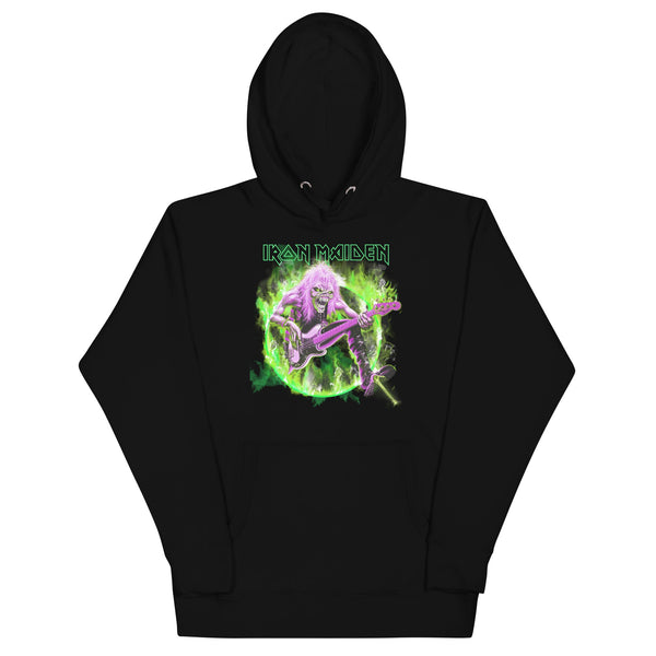 Iron Maiden Green Guitar Classic Hoodie - HYPER iCONiC.