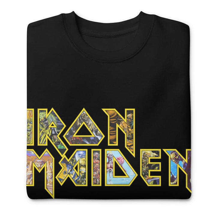 Iron Maiden - Logo Eddie Jumbo Print Sweatshirt - HYPER iCONiC.