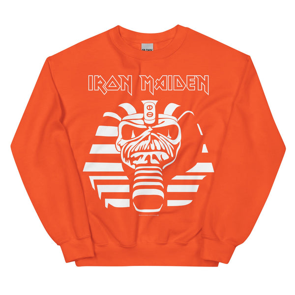 Iron Maiden Orange Powerslave Sweatshirt - HYPER iCONiC.