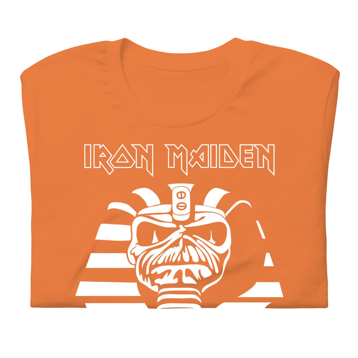 Iron Maiden Orange Powerslave T-Shirt - HYPER iCONiC.
