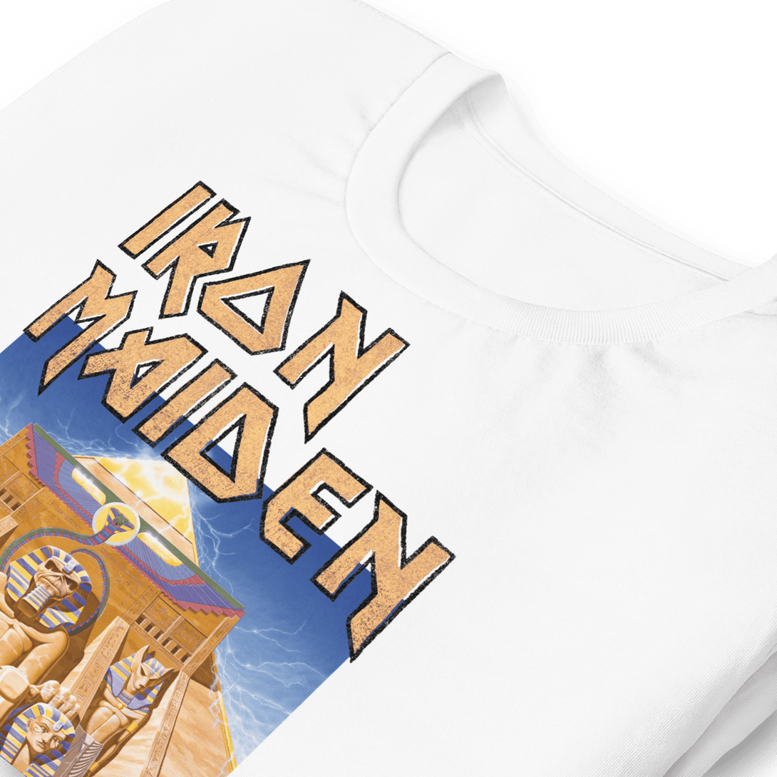 Iron Maiden - Powerslave White Pharoh T-Shirt – HYPER iCONiC.