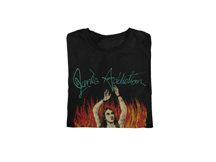 Jane's Addiction - Flames Jumbo Print T-Shirt - HYPER iCONiC.