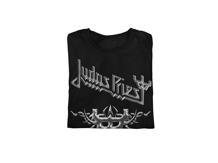 Judas Priest - Liquid Metal Logo Jumbo Print T-ShirtT-Shirt - HYPER iCONiC.