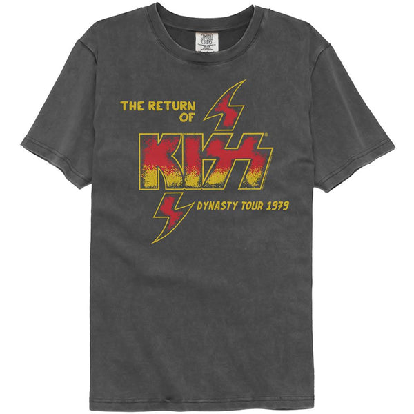 KISS - The Return Of 1979 Vintage Wash Black T-Shirt - HYPER iCONiC.