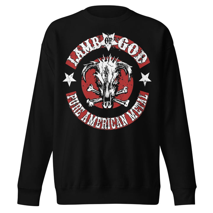 Lamb of God Pure American Metal Jumbo Print Sweatshirt - HYPER iCONiC.