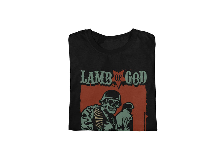 Lamb Of God - Skeleton Army Plato Quote Jumbo Print T-Shirt - HYPER iCONiC.