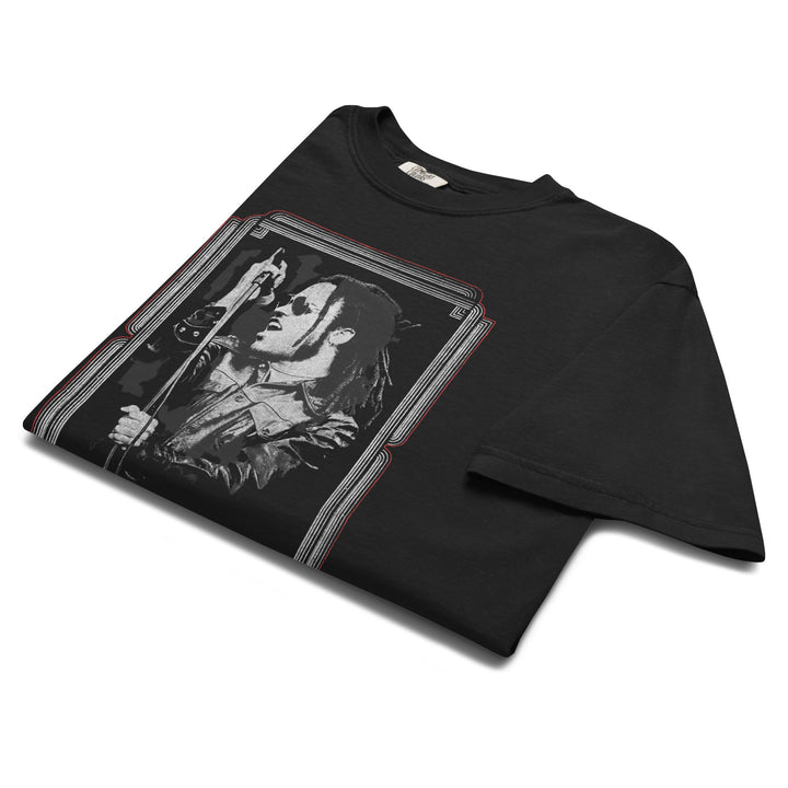 Lenny Kravitz American Women Mineral Wash T-Shirt - HYPER iCONiC.