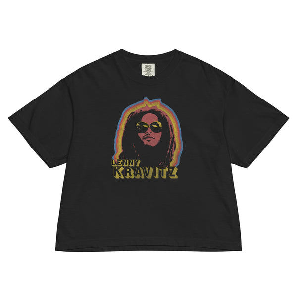 Lenny Kravitz Fly Away Mineral Wash Womens Crop Top - HYPER iCONiC.