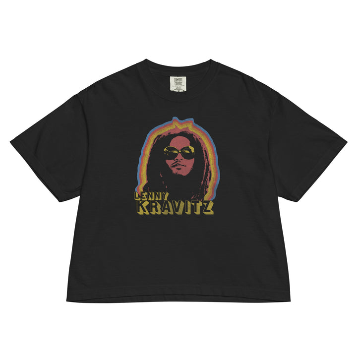 Lenny Kravitz Fly Away Mineral Wash Womens Crop Top - HYPER iCONiC.