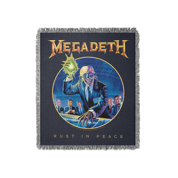 MegaDeth 100% Cotton Woven Throw Blanket - HYPER iCONiC.