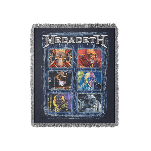 Megadeth 100% Cotton Woven Throw Blanket - HYPER iCONiC.