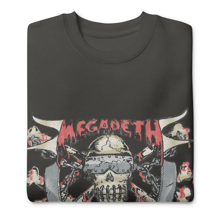 MegaDeth - Hand Painted Vic Jumbo Print Sweatshirt - HYPER iCONiC.