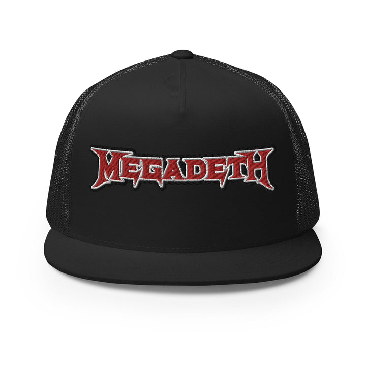 Megadeth - Logo Flat Brim Trucker Hat - HYPER iCONiC.