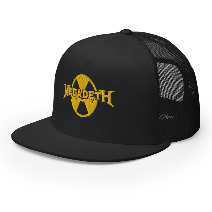 Megadeth - Logo Flat Brim Trucker Hat - HYPER iCONiC.