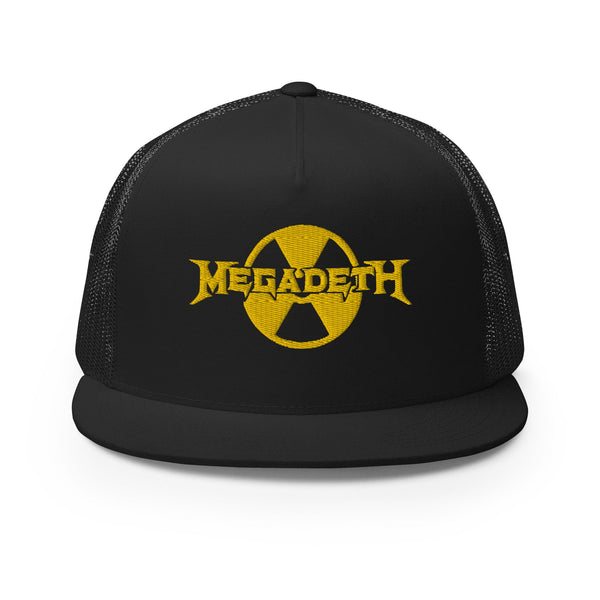 Megadeth - Logo Flat Brim Trucker Hat - HYPER iCONiC.