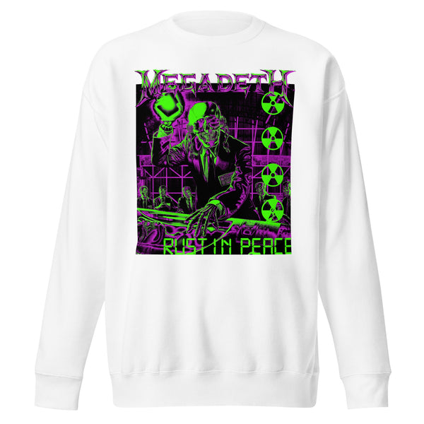 Megadeth Neon Rust in Peace Jumbo Print Sweatshirt - HYPER iCONiC.