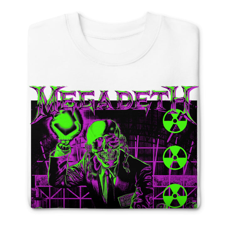 Megadeth Neon Rust in Peace Jumbo Print Sweatshirt - HYPER iCONiC.