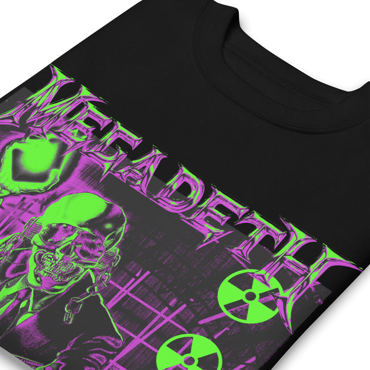 Megadeth Neon Rust Jumbo Print Sweatshirt - HYPER iCONiC.