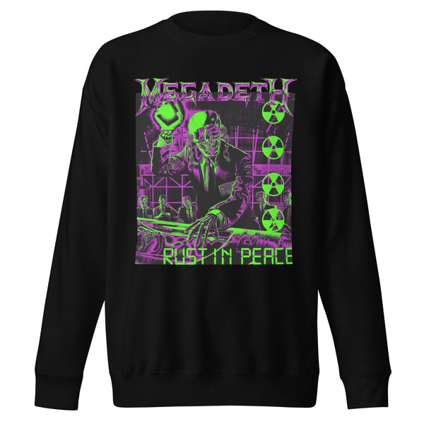 Megadeth Neon Rust Jumbo Print Sweatshirt - HYPER iCONiC.