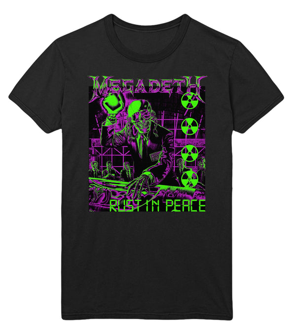 Megadeth Neon Rust T-Shirt - HYPER iCONiC.