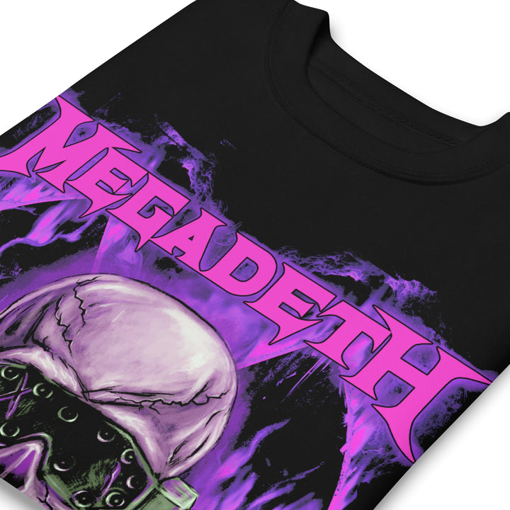 Megadeth Purple Nuclear Jumbo Print Sweatshirt - HYPER iCONiC.