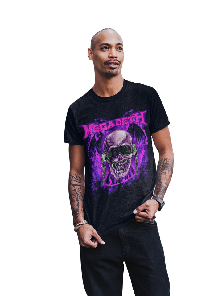 Megadeth Purple Nuclear T-Shirt - HYPER iCONiC.