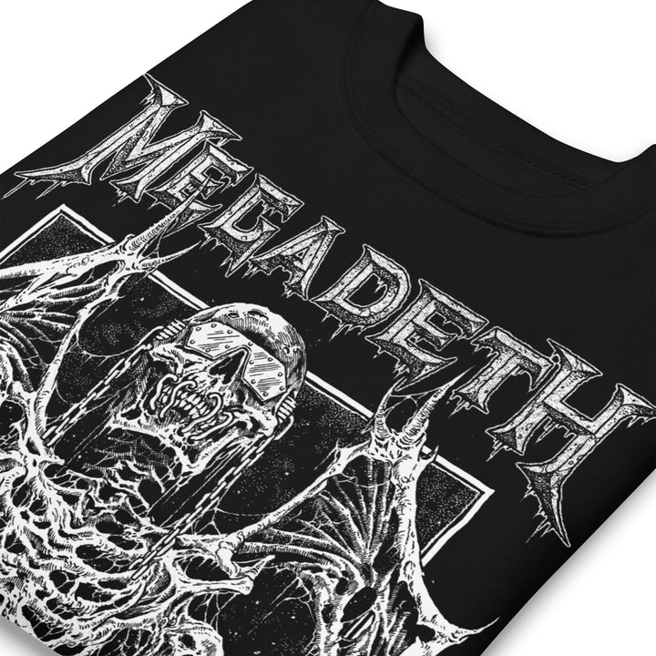 Megadeth Skeleton Wings Jumbo Print Sweatshirt - HYPER iCONiC.