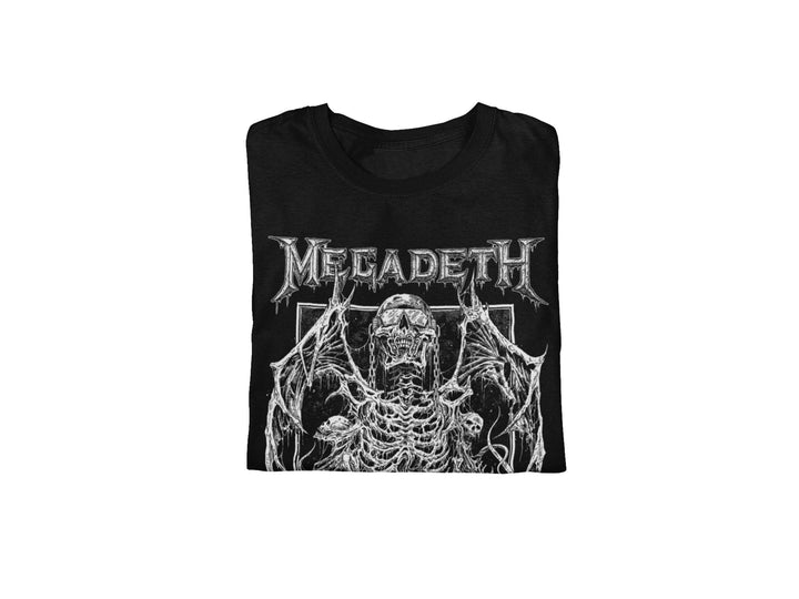 Megadeth Skeleton Wings Jumbo Print T-shirt - HYPER iCONiC.