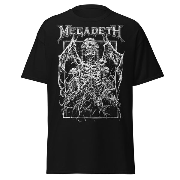 Megadeth Skeleton Wings Jumbo Print T - shirt - HYPER iCONiC.