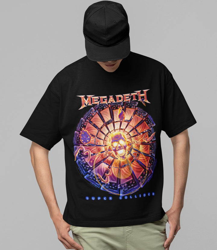 Megadeth Super Collider Jumbo Print T-shirt - HYPER iCONiC.