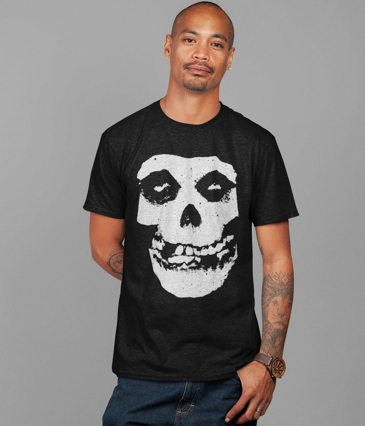 Misfits Large Skull Jumbo Print T-shirt - HYPER iCONiC.