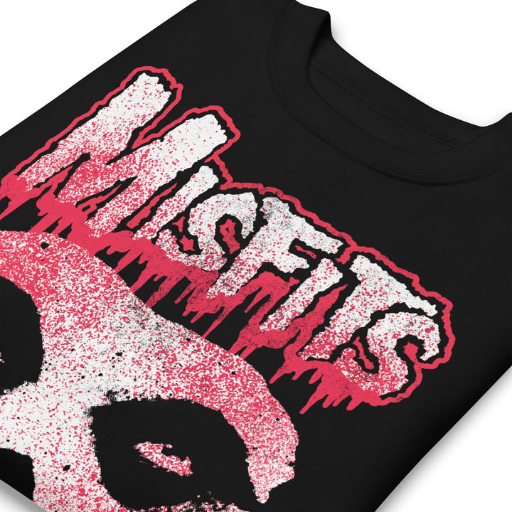 Misfits Tagged Skull Jumbo Print Sweatshirt - HYPER iCONiC.