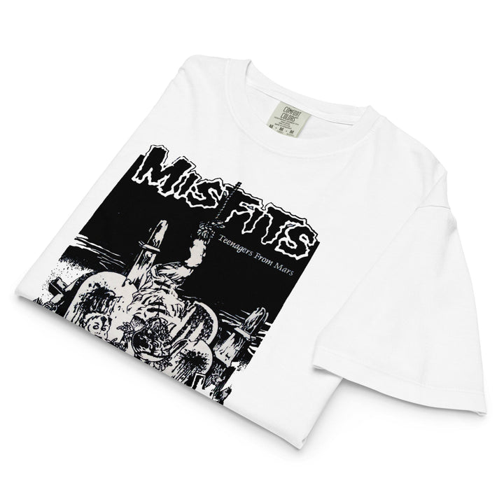 Misfits Teenagers from Mars Mineral Wash Womens Crop Tee - HYPER iCONiC.