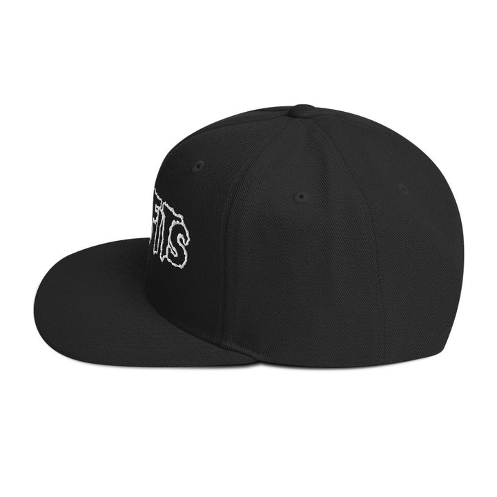 Misfits - White Drip Logo Snapback Hat - HYPER iCONiC.