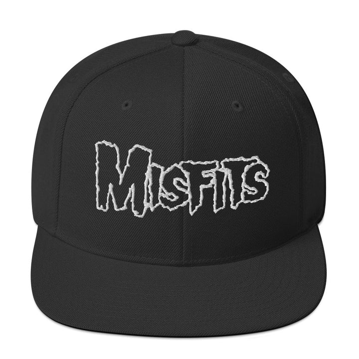 Misfits - White Drip Logo Snapback Hat - HYPER iCONiC.