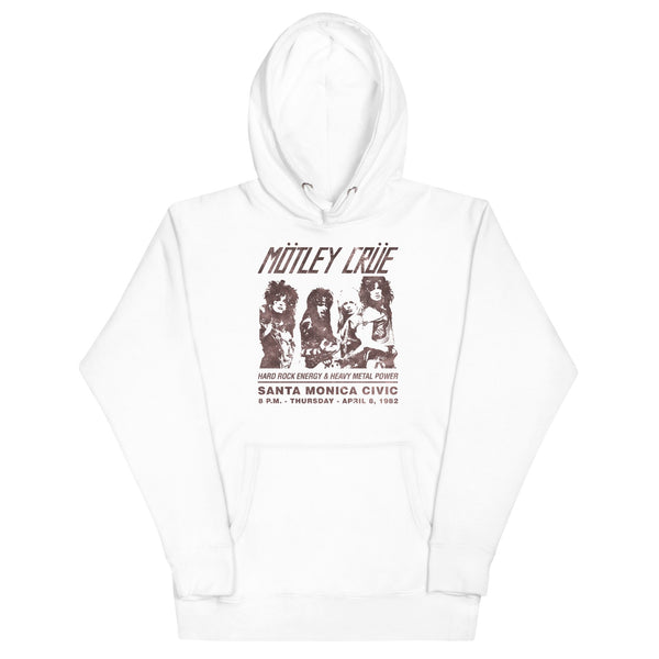 Motley Crue '82 Santa Monica Classic Hoodie - HYPER iCONiC.