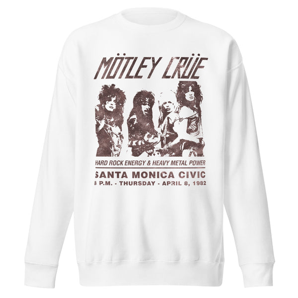 Motley Crue '82 Santa Monica Jumbo Print Sweatshirt - HYPER iCONiC.