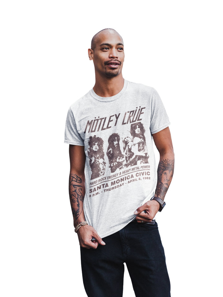 Motley Crue '82 Santa Monica T-Shirt - HYPER iCONiC.