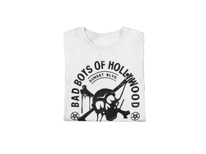 Motley Crue Bad Boys of Hollywood Jumbo Print T-shirt - HYPER iCONiC.